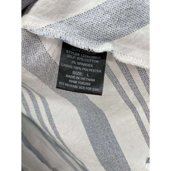 Trixxi Clothing Company Large Blue And White Gorgeous Flattering Top - Picture 3 of 8